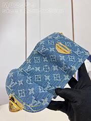 Fortok Louis Vuitton Victorine Wallet Blue Denim M82959 12x9.5x1.5cm - 6