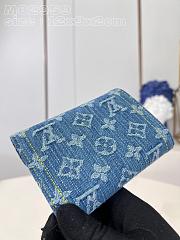 Fortok Louis Vuitton Victorine Wallet Blue Denim M82959 12x9.5x1.5cm - 2