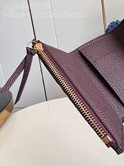 Fortok Louis Vuitton Victorine Wallet Burgundy M82488 12x9x2cm - 3