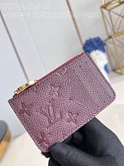 Fortok Louis Vuitton Romy Card Holder Burgundy M82494 12x8x0.8cm - 5