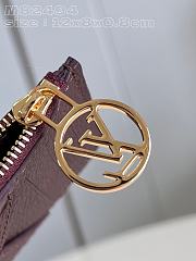 Fortok Louis Vuitton Romy Card Holder Burgundy M82494 12x8x0.8cm - 6