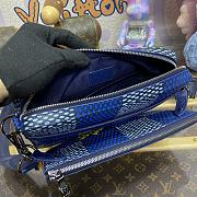 Fortok Louis Vuitton Trio Messenger Bag Blue N40694 25x18.5x7cm - 6