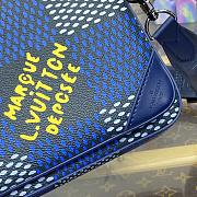 Fortok Louis Vuitton Trio Messenger Bag Blue N40694 25x18.5x7cm - 4