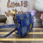 Fortok Louis Vuitton Trio Messenger Bag Blue N40694 25x18.5x7cm - 2