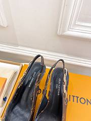 Fortok Louis Vuitton Brown Monogram Slingback Pumps - 4