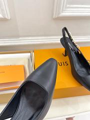Fortok Louis Vuitton Black Slingback Pumps - 4