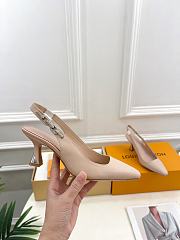 Fortok Louis Vuitton Beige Slingback Pumps - 5