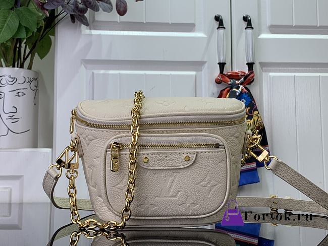 Fortok Louis Vuitton Mini Bumbag Beige M82335 17x12x9.5cm - 1