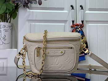 Fortok Louis Vuitton Mini Bumbag Beige M82335 17x12x9.5cm