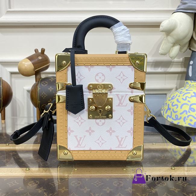 Fortok Louis Vuitton Camera Box Bag White & Beige M10079 16x13x7.5cm - 1
