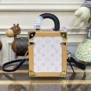 Fortok Louis Vuitton Camera Box Bag White & Beige M10079 16x13x7.5cm - 2