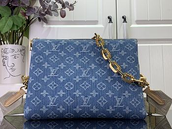 Fortok Louis Vuitton Coussin PM Bag Monogram Denim M24564 26x20x12cm