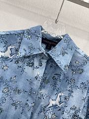 Fortok Louis Vuitton Unicorn Print Belted Shirt Dress  - 3