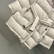 Fortok Louis Vuitton Monogram Jacquard Puffer Wrap Coat Beige - 5