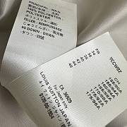 Fortok Louis Vuitton Monogram Jacquard Puffer Wrap Coat Beige - 2