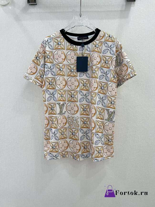 Fortok Louis Vuitton 24 Monogram Cotton T-shirt  - 1