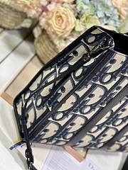 Fortok Dior East West Tote Bag Beige and Black Maxi Dior Oblique Jacquard 39×35×13.5cm - 4