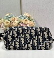 Fortok Dior Blue Obique Weekender Tote Bag 40×33×22.5cm  - 6