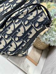 Fortok Dior Blue Obique Weekender Tote Bag 40×33×22.5cm  - 3