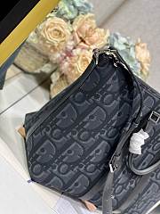 Fortok Dior Black Obique Weekender Tote Bag 40×33×22.5cm  - 6