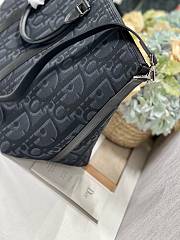 Fortok Dior Black Obique Weekender Tote Bag 40×33×22.5cm  - 3
