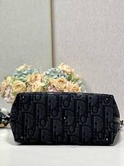 Fortok Dior Black Obique Weekender Tote Bag 40×33×22.5cm  - 4