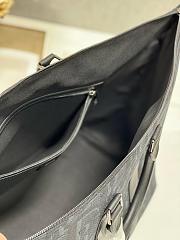 Fortok Dior Black Obique Weekender Tote Bag 40×33×22.5cm  - 2