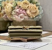 Fortok Dior Mini Miss Bag Green Cannage Lambskin with Gold-Finish Butterfly Studs 21x11.5x4.5cm - 3