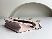Fortok Chanel 23K Camellia Chain Shoulder Bag Cowhide Pink ​A96025 9.5x15.2x3.5cm - 6