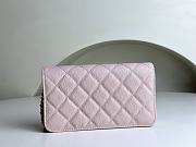 Fortok Chanel 23K Camellia Chain Shoulder Bag Cowhide Pink ​A96025 9.5x15.2x3.5cm - 5
