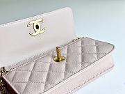 Fortok Chanel 23K Camellia Chain Shoulder Bag Cowhide Pink ​A96025 9.5x15.2x3.5cm - 2