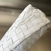 Fortok Bottega Veneta 2024 Valentine's Day Mini Jodie Bag White 23x28x8cm - 5