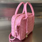 Fortok Bottega Veneta Gateway Shoulder Bag Pink 23.5x17.5x9cm - 6