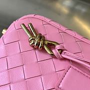 Fortok Bottega Veneta Gateway Shoulder Bag Pink 23.5x17.5x9cm - 4