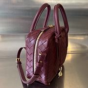 Fortok Bottega Veneta Gateway Shoulder Bag Burgundy 23.5x17.5x9cm - 5