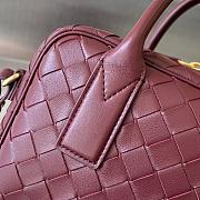 Fortok Bottega Veneta Gateway Shoulder Bag Burgundy 23.5x17.5x9cm - 2