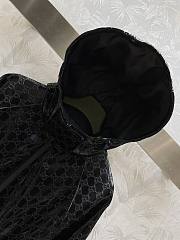 Fortok Gucci Monogram-pattern Side-stripe Shell Coat - 5