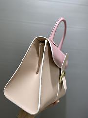 Fortok Delvaux Brillant Box Leather Bag in Pink 28cm - 6