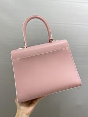 Fortok Delvaux Brillant Box Leather Bag in Pink 28cm - 4