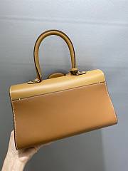 Fortok Delvaux Brillant Box Leather Bag in Brown 28cm - 4