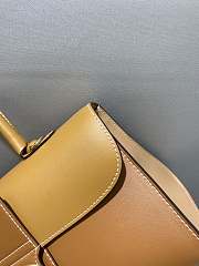 Fortok Delvaux Brillant Box Leather Bag in Brown 28cm - 2