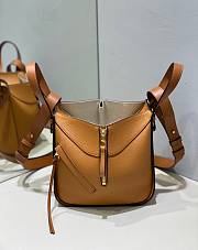 Fortok Loewe Hammock Bag in Brown 20.2x17x20cm - 4