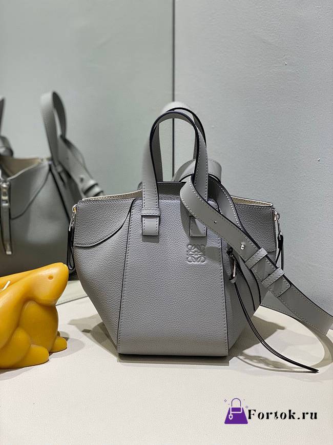 Fortok Loewe Hammock Bag in Grey 20.2x17x20cm - 1
