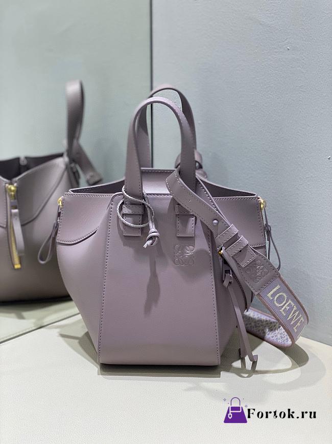 Fortok Loewe Hammock Bag in Purple 20.2x17x20cm - 1