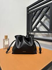 Fortok Loewe Flamenco Bag Nappa Calfskin in Black 24x18x9cm - 5