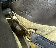 Fortok Loewe Flamenco Bag Nappa Calfskin in Dark Brown 24x18x9cm - 5