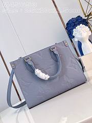 Fortok Louis Vuitton  Onthego Monogram Empreinte Leather Bag Light Blue M45653 25x19x11.5cm - 6