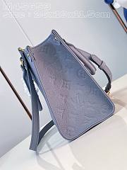 Fortok Louis Vuitton  Onthego Monogram Empreinte Leather Bag Light Blue M45653 25x19x11.5cm - 4