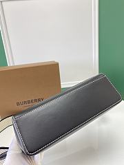 Fortok Burberry Leather Note Crossbody Bag Black 25x8.5x18cm - 5