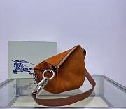 Fortok Burberry Bruciato Small Knight Bag Suede Brown 24x8×23cm - 2